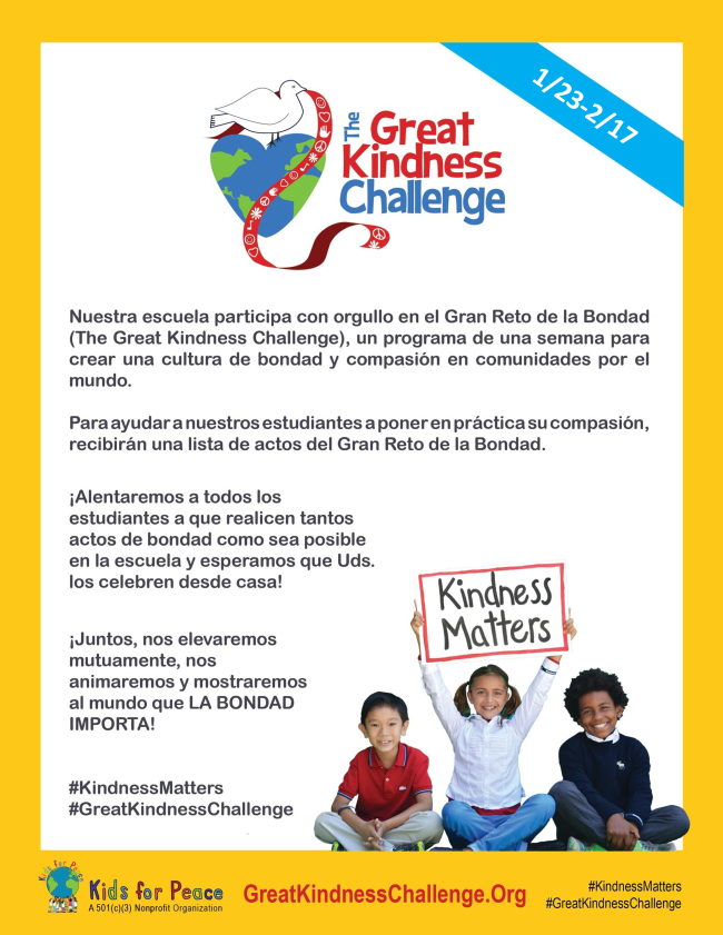 Great kindness challenge en espanol